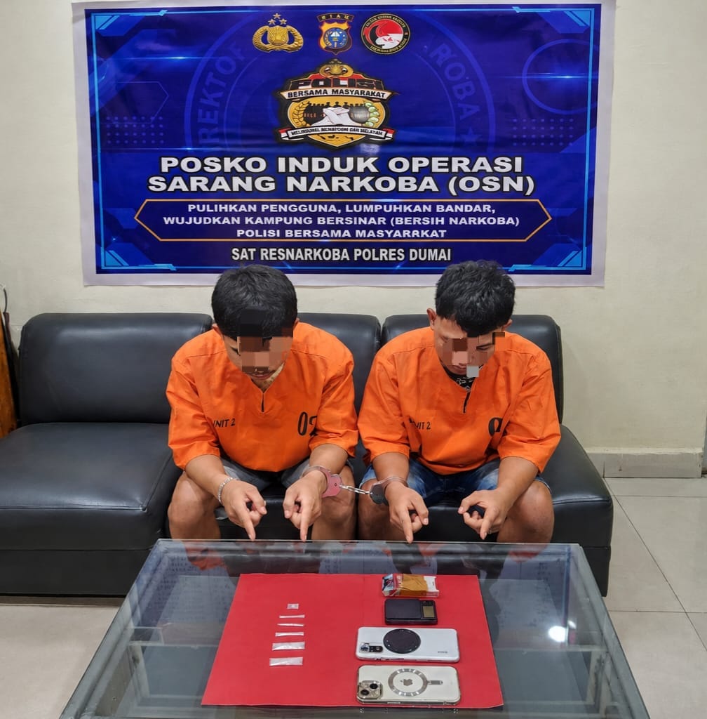 Satresnarkoba Polres Dumai Ungkap Dugaan Peredaran Narkotika Jenis Sabu, Amankan Dua Remaja