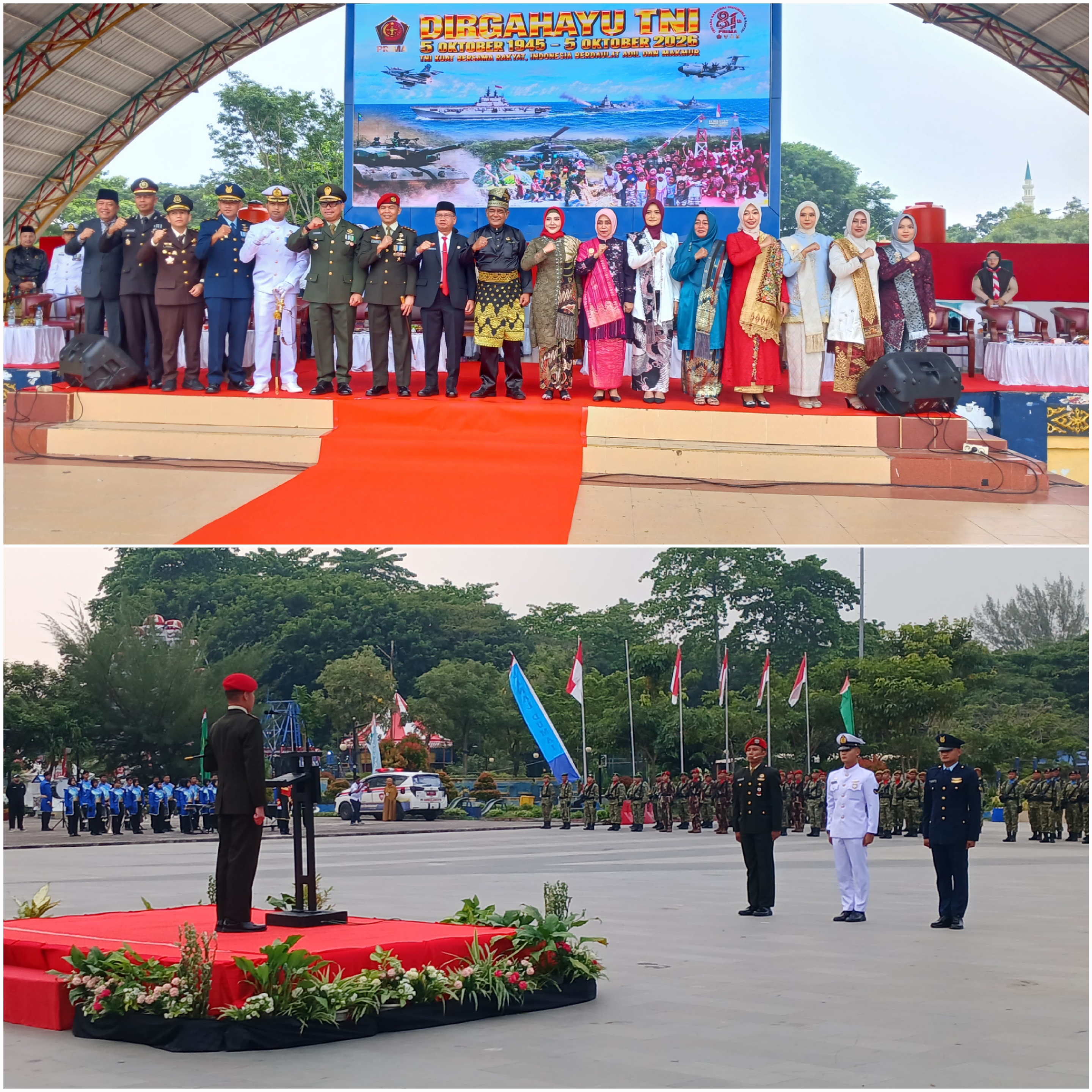 Sinergi Lintas Sektoral, HUT ke-81 TNI di Dumai Berlangsung Khidmat