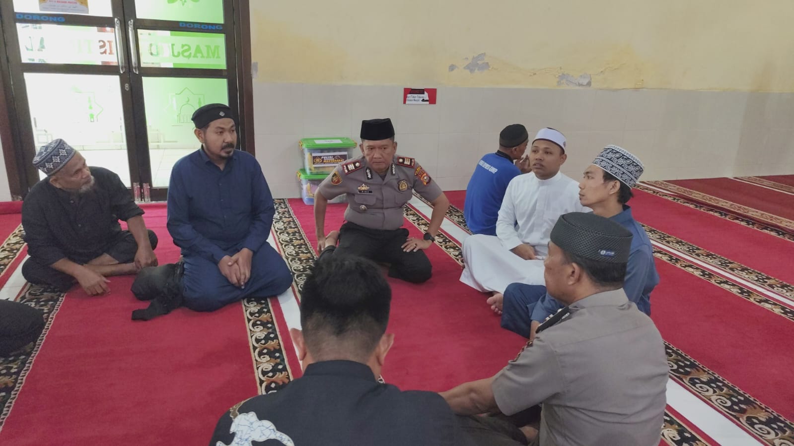 Turun Langsung ke Masjid, Kapolsek Dumai Timur Perkuat Kamtibmas Lewat DIMTAQ