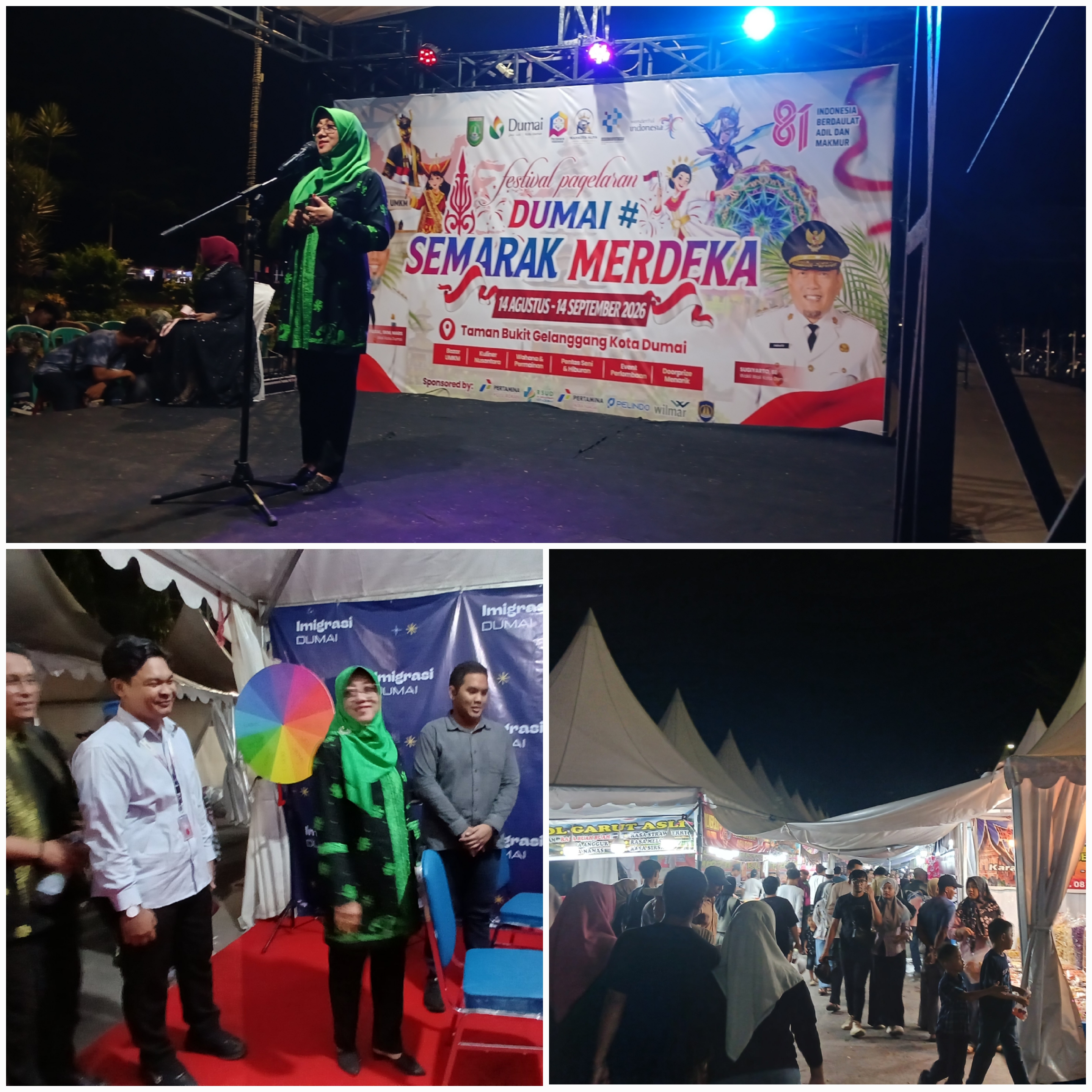 Festival Pagelaran Semarak Merdeka Resmi Dibuka 110 Stan UMKM Ramaikan Bukit Gelanggang