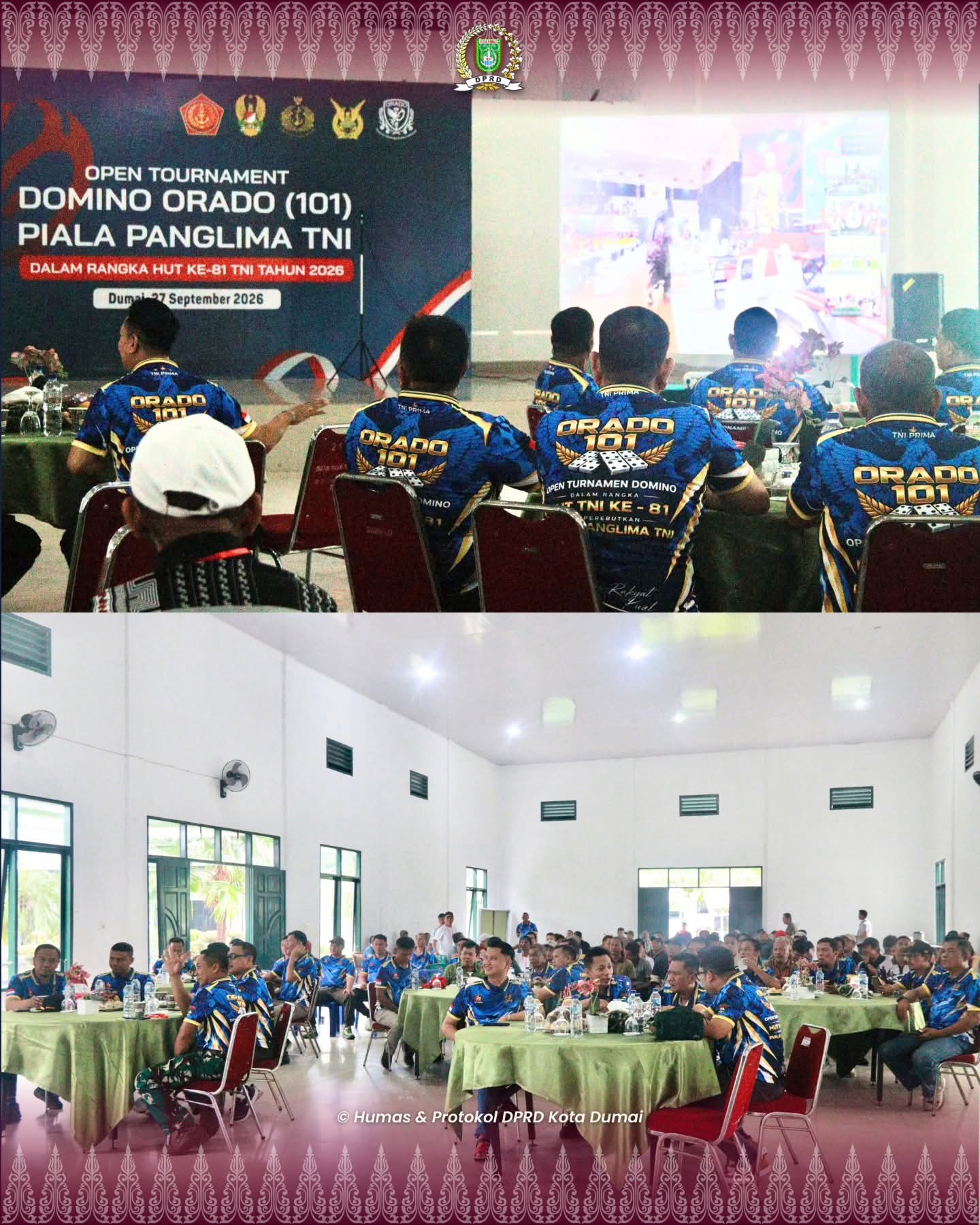Ketua DPRD Dumai Hadiri Open Turnamen Domino ORADO 101
