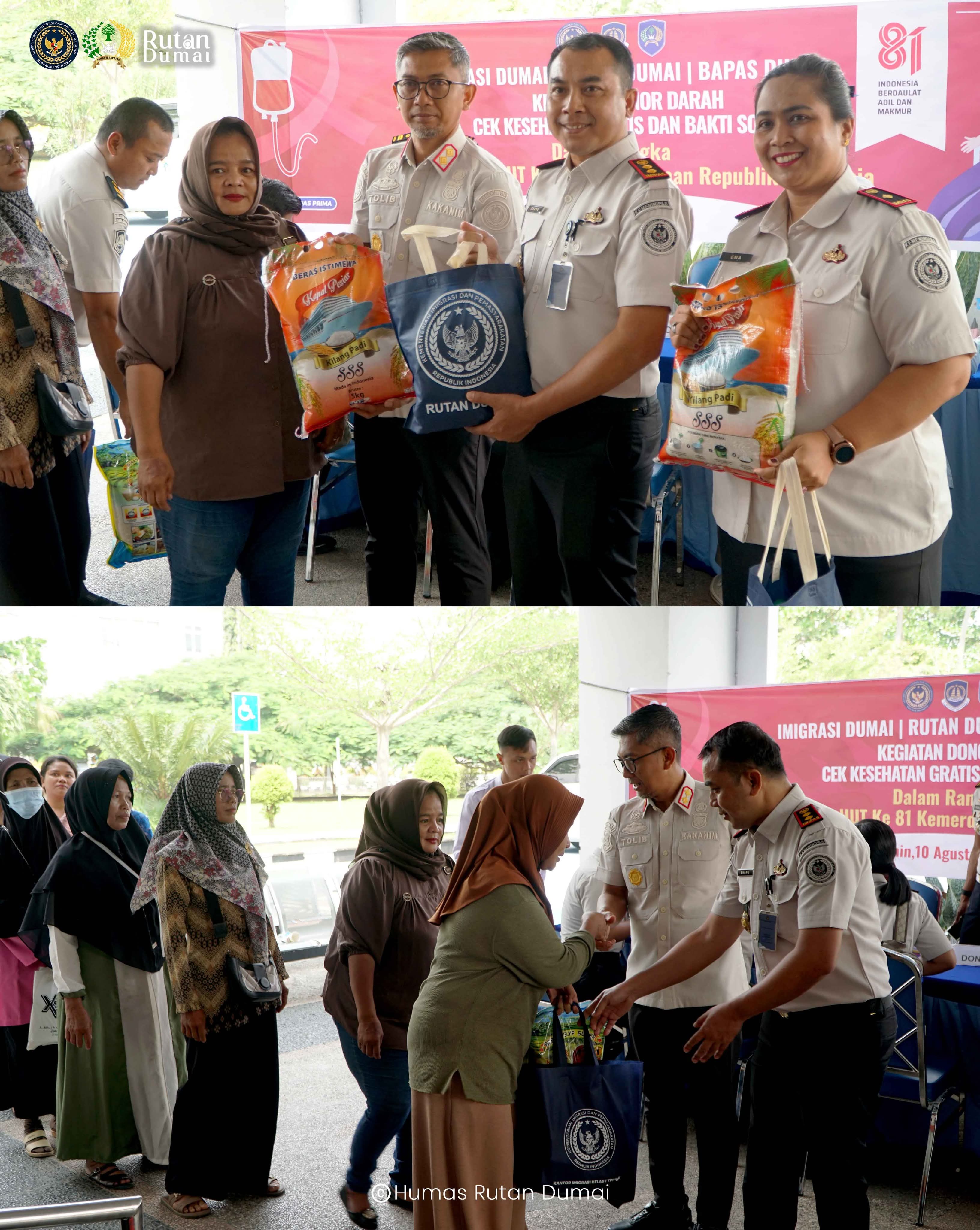 Rutan Dumai Gelar Aksi Sosial HUT RI