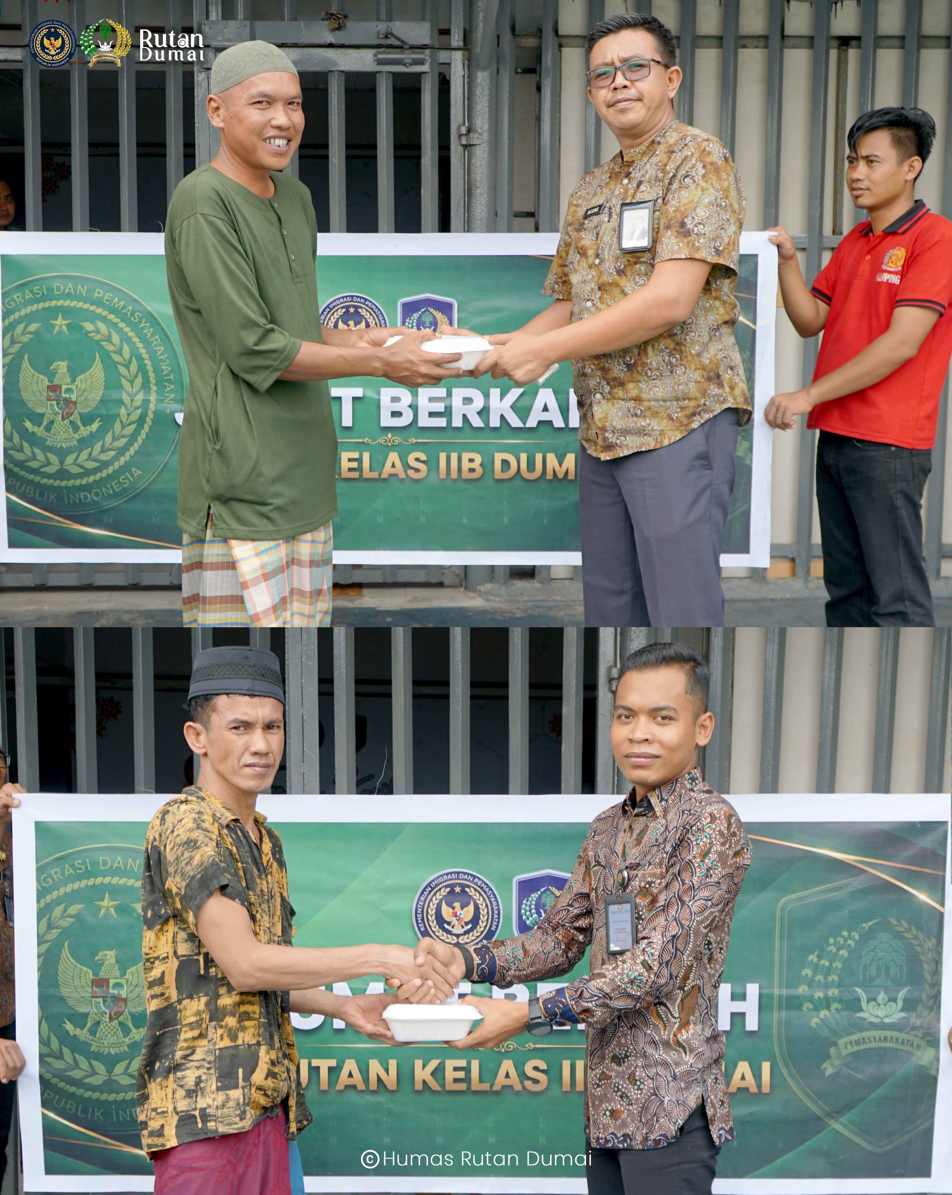 Peduli Sesama, Petugas Rutan Dumai Berbagi Jumat Berkah