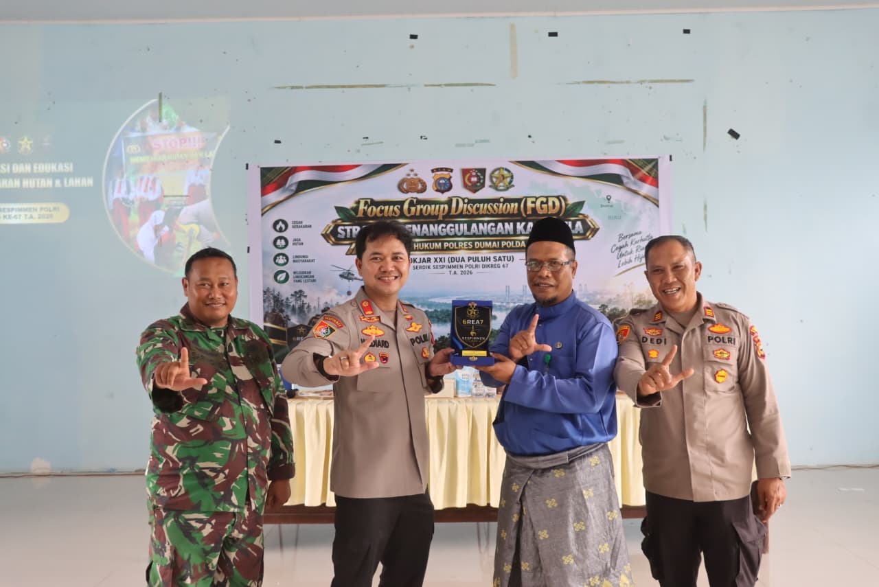 Serdik Sespimmen Polri Gelar FGD di Dumai Selatan Dorong Pencegahan Karhutla