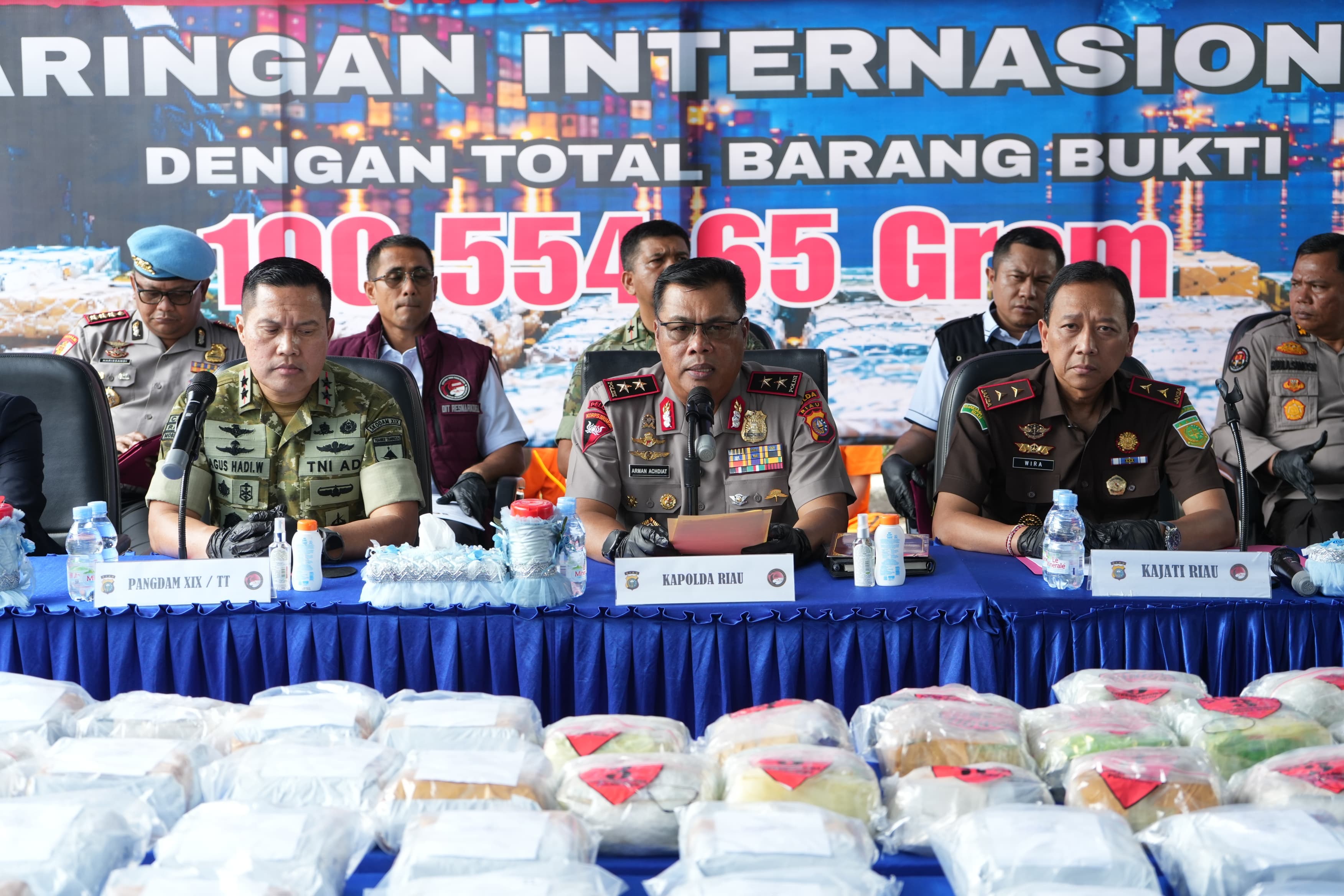 Polda Riau Musnahkan 100,55 Kg Narkotika, 467 Ribu Jiwa Diperkirakan Terselamatkan