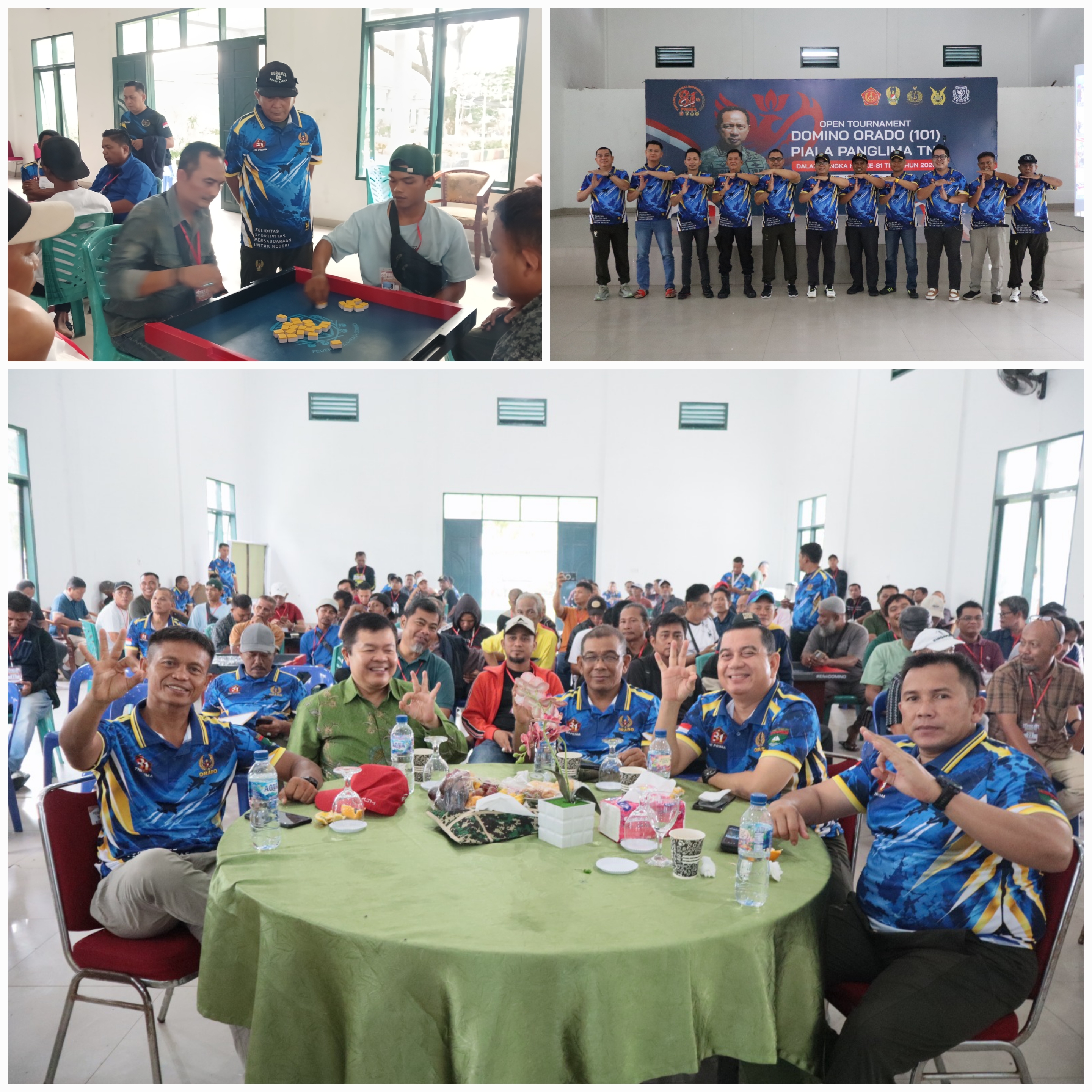 Semarak Tounament Domino Orado Piala Panglima TNI Resmi Digelar di Dumai