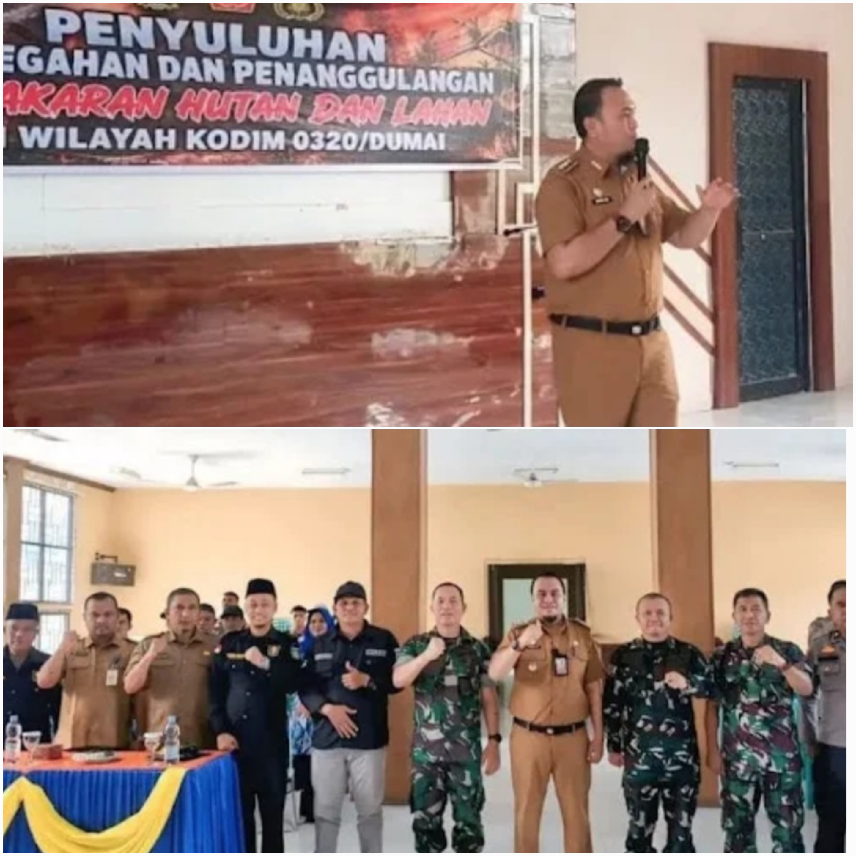 Camat Dumai Barat Tegaskan Komitmen Bersama Lawan Karhutla saat Sambut Tim Penyuluh Mabes TNI
