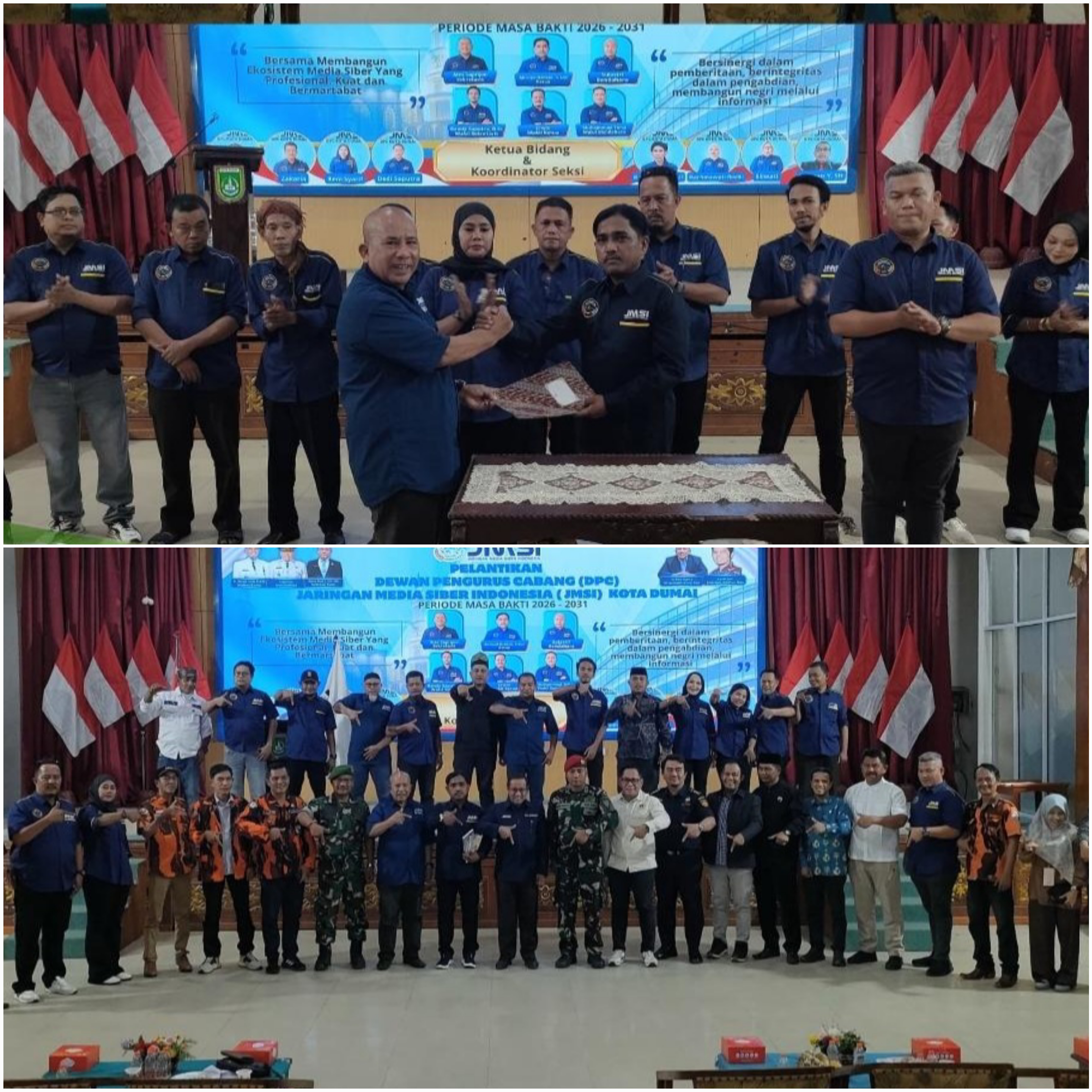 Membangun Ekosistem Media Siber Profesional Kuat dan Bermartabat Struktur DPC JMSI Dumai 2026-2031 Resmi Dilantik