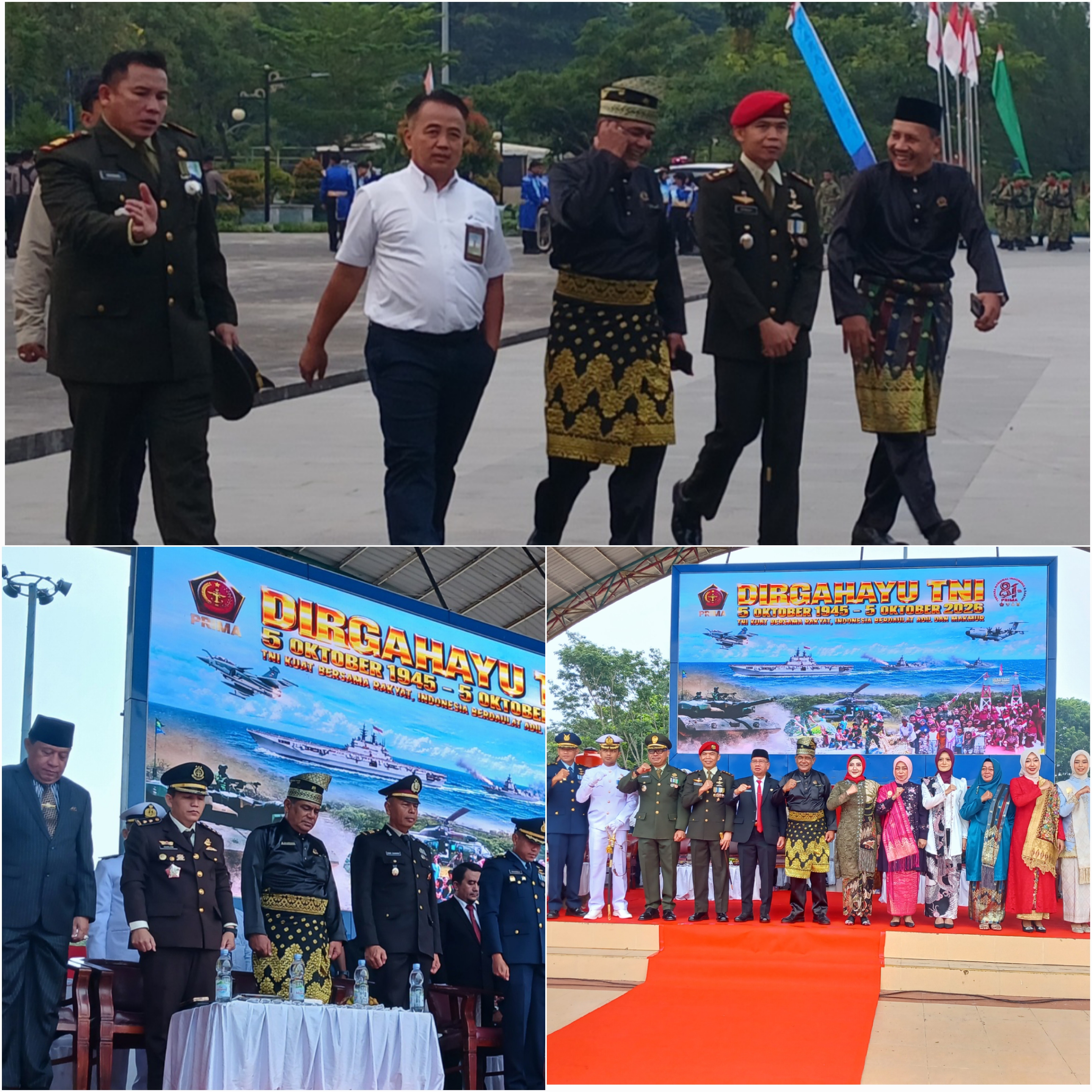 Datuk Seri H. Zamhur Egab Hadiri HUT ke-81 TNI di Dumai, Sinergi TNI-Polri