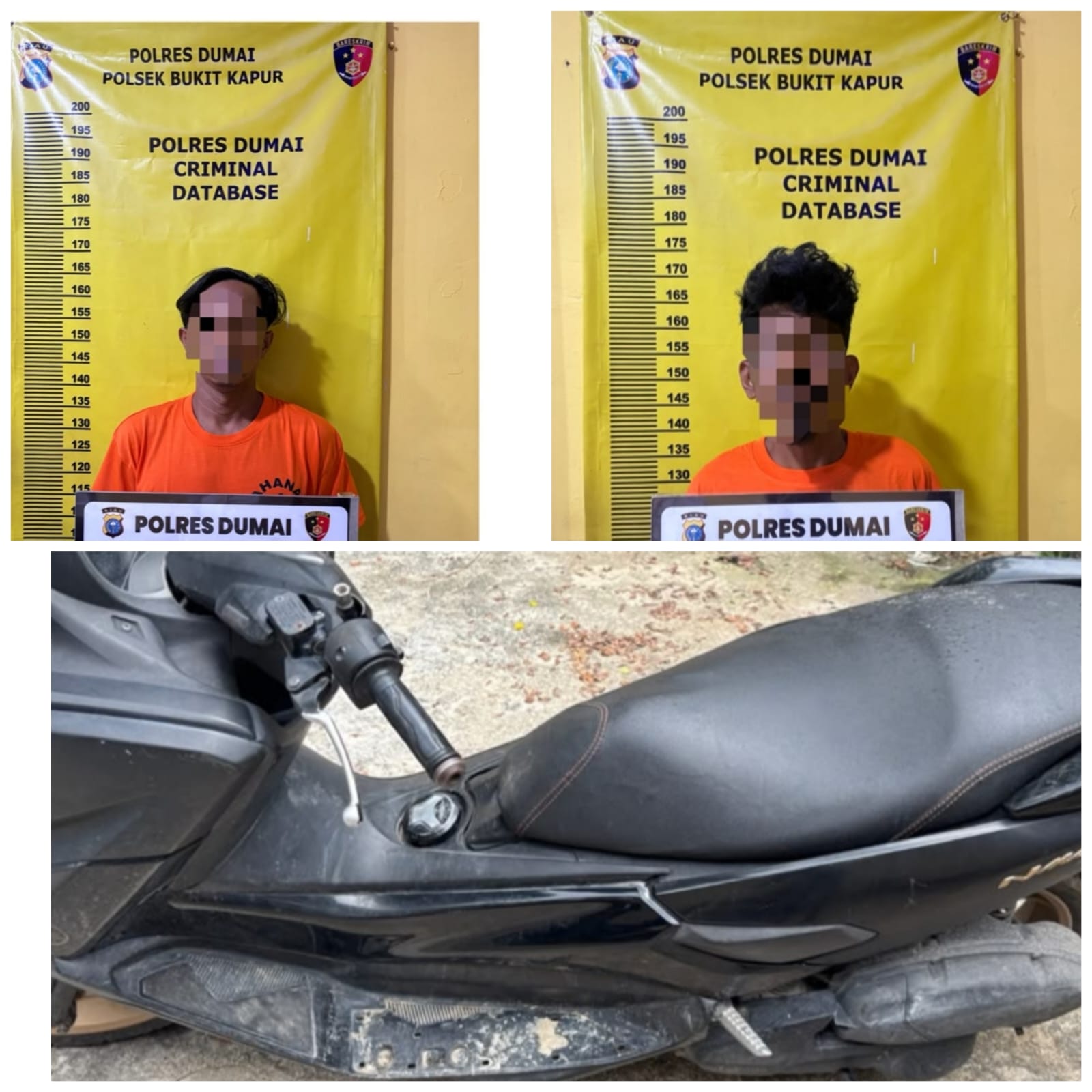 Polsek Bukit Kapur Ungkap Kasus Curanmor, Dua Residivis Diamankan Bersama Sepeda Motor Curian