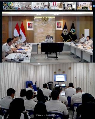 Rutan Dumai Ikuti Zoom Arahan dari Dirjenpas