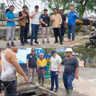 Kadis PU Satrya Alamsyah Turun Tangan Atasi Banjir di Dumai Timur