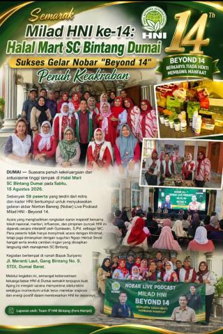 Semarak Milad HNI ke 14 Halal Mart SC Bintang Dumai