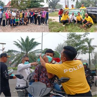 Camat Syafriandi dan AKP Kapolsek Rhino Handoyo Pimpin Gotong Royong Bukit Batrem