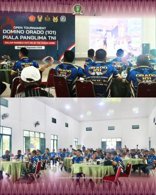 Ketua DPRD Dumai Hadiri Open Turnamen Domino ORADO 101