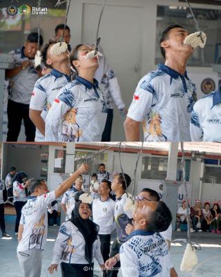 Penuh Semangat Hari Pertama Lomba HUT RI di Rutan Dumai Berlangsung Meriah