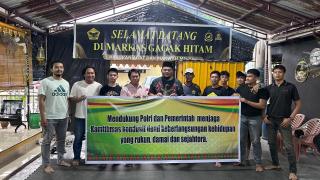 Kunjungi Markas Gagak Hitam, Berikut Harapan Kanit 1 Subdit Kamsus Dit Intelkam Polda Riau