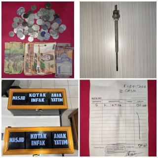 Polsek Bukit Kapur Ungkap Kasus Pencurian Dua Kotak Infak Masjid Al-Huda, Seorang Pria Diamankan