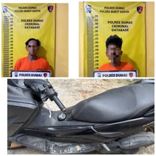 Polsek Bukit Kapur Ungkap Kasus Curanmor, Dua Residivis Diamankan Bersama Sepeda Motor Curian